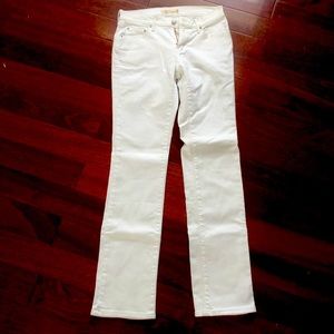 Levi’s white skinny straight jeans